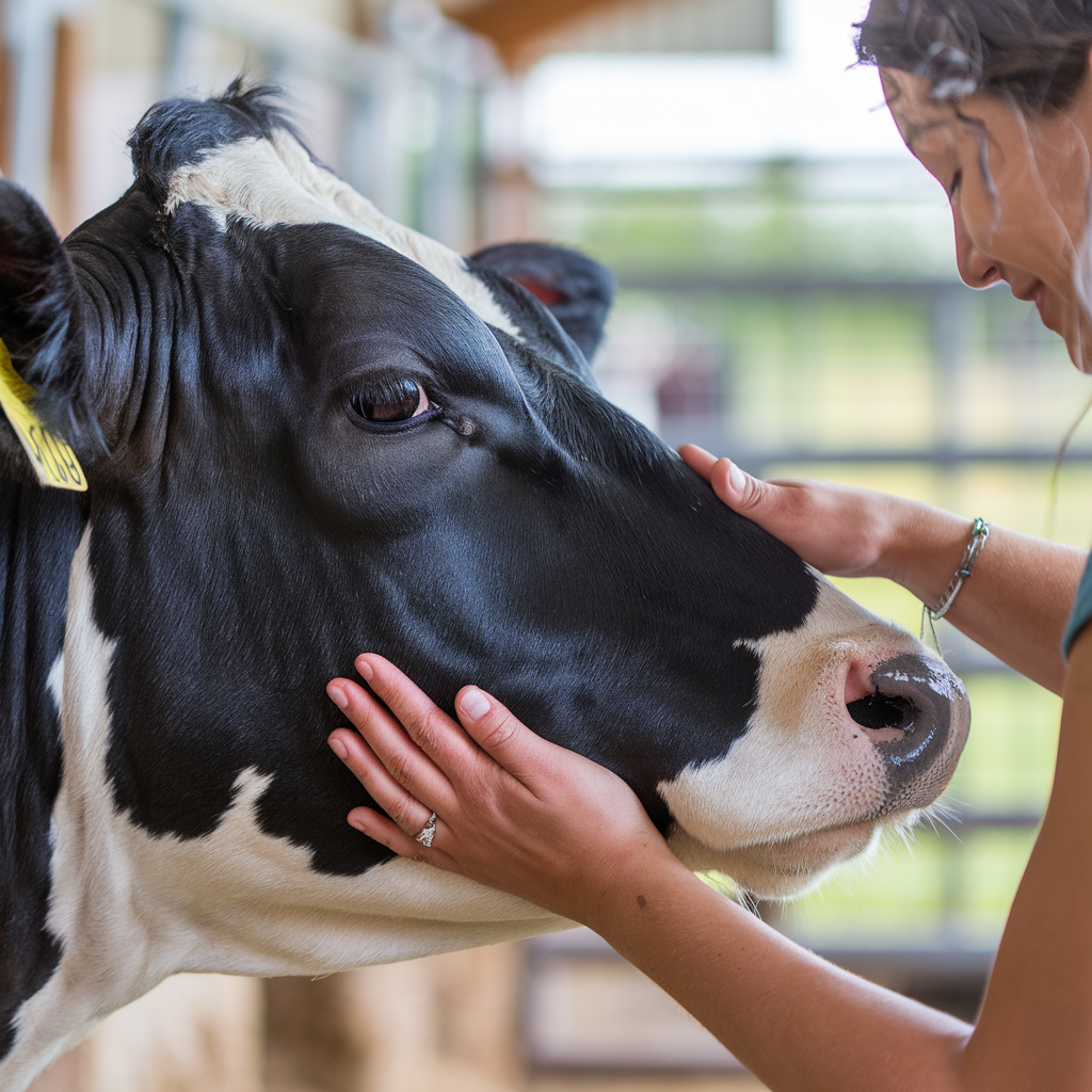 cow cuddle therapy